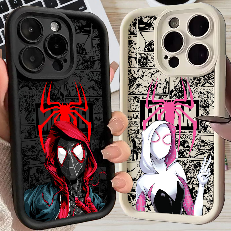 Phone Accessories Kiosk - เคสโทรศัพท์ลายสไปเดอร์แมน ไมลส์ โมราเลส เกวน มาร์เวล คอมิกส์