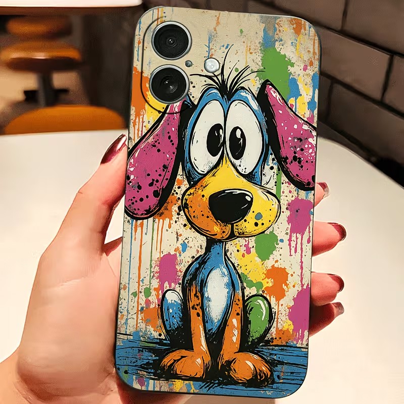 Phone Accessories Kiosk - เคสโทรศัพท์ลายกราฟฟิตี้สีสันสดใสสำหรับ iPhone 17 16 15 14