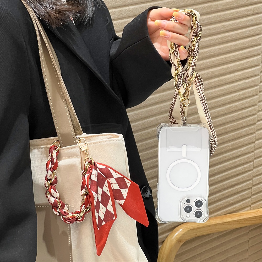 Phone Accessories Usa - สายคล้องโทรศัพท์มือถือแบบสั้น ผ้าไหมอเนกประสงค์ สายคล้องข้อมือ สายคล้องกระเป๋า สายคล้องจี้ สายคล้องเคสมือถือ