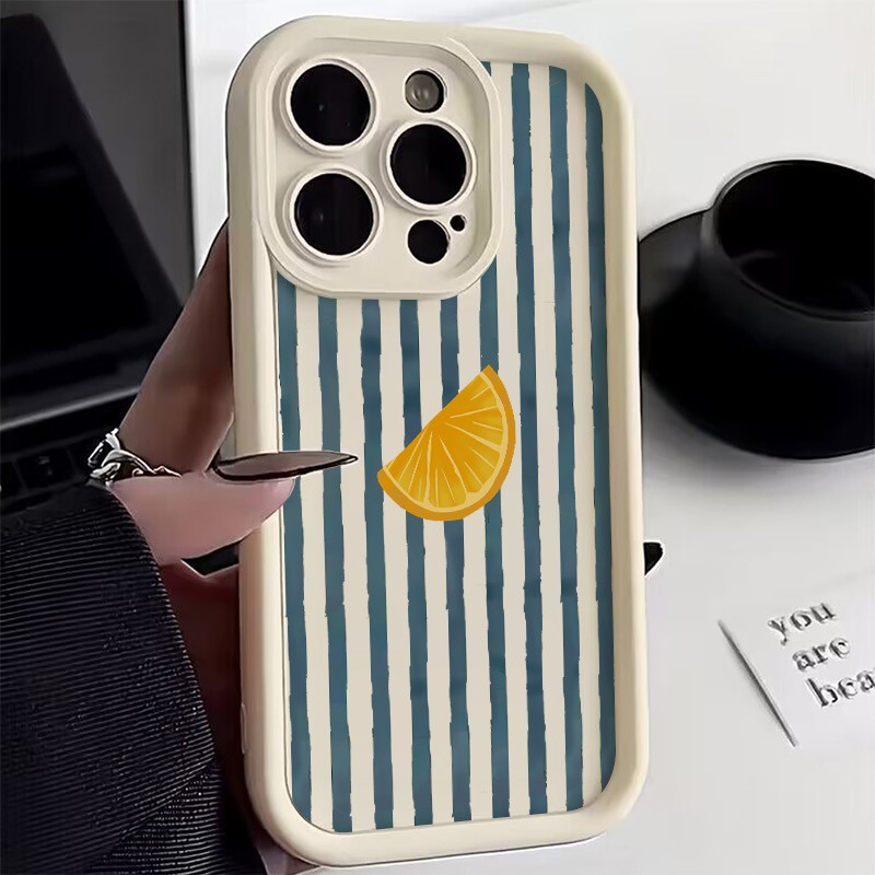 Phone Accessories Kiosk - เคสโทรศัพท์ลายเลมอนสไลซ์สำหรับ iPhone 17 16 15 14