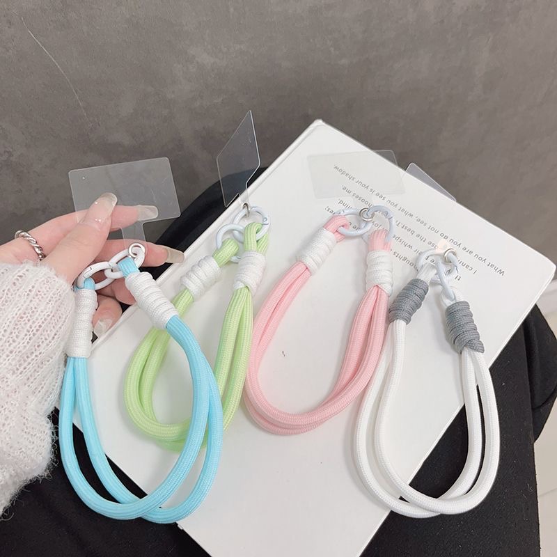 Phone Accessories Usa - สายคล้องมือถือแบบสั้น สายคล้องข้อมือหลากสี ใช้ได้กับโทรศัพท์มือถือทุกรุ่น อุปกรณ์เสริมเคสมือถือ ป้องกันการสูญหาย พร้อมพวงกุญแจ
