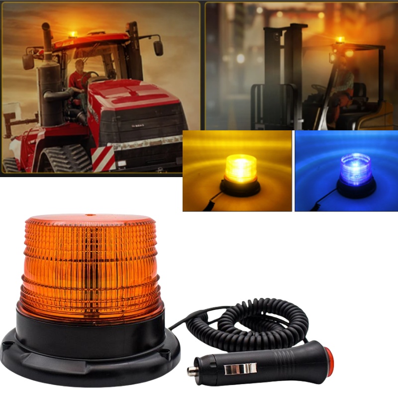 Phone Accessories On Top - LED Strobe ไฟเตือนฉุกเฉิน Beacon สําหรับรถบรรทุกหลังคาฐานแม่เหล็กความปลอดภัยอัตโนมัติ 12V