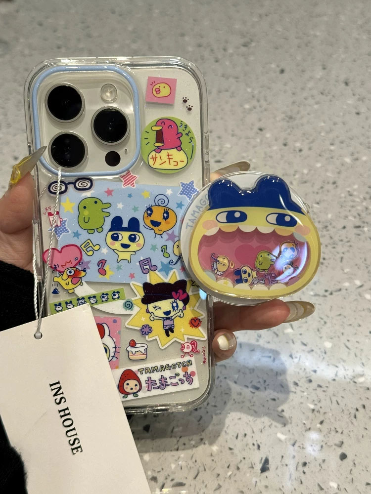 Phone Accessories Box Set - เคสโทรศัพท์ Tamagotchi รุ่นใหม่ปี 2026 พร้อมขาตั้ง ใช้ได้กับ