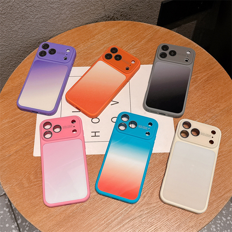 Apple Iphone 16 - เคสโทรศัพท์ไล่เฉดสีลูกกวาดสุดหรู สำหรับ iPhone 17 16 15