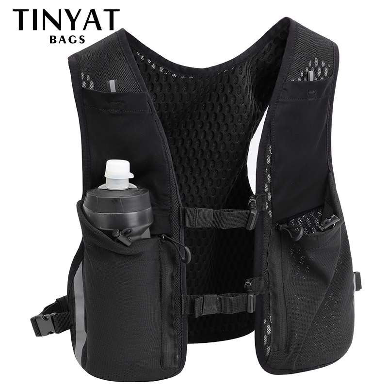 Phone Accessories Men - TINYAT เสื้อกั๊กสะท้อนแสง Multi-Function กระเป๋าสําหรับผู้ชายผู้หญิงกีฬากระเป๋าคาดหน้าอก Hip Hop