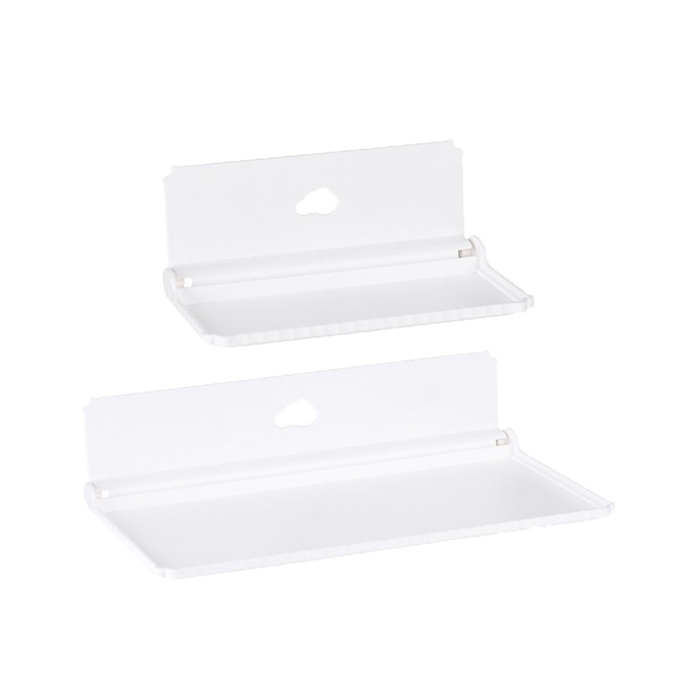 Phone Accessories - ชั้นวางของติดผนังแบบพับได้ไม่ต้องเจาะ ติดตั้งง่ายด้วยกาวในตัว ชั้นวางขนาดเล็กสำหรับจัดเก็บโทรศัพท์ แว่นตา รีโมทคอนโทรล และที่วางโทรศัพท์