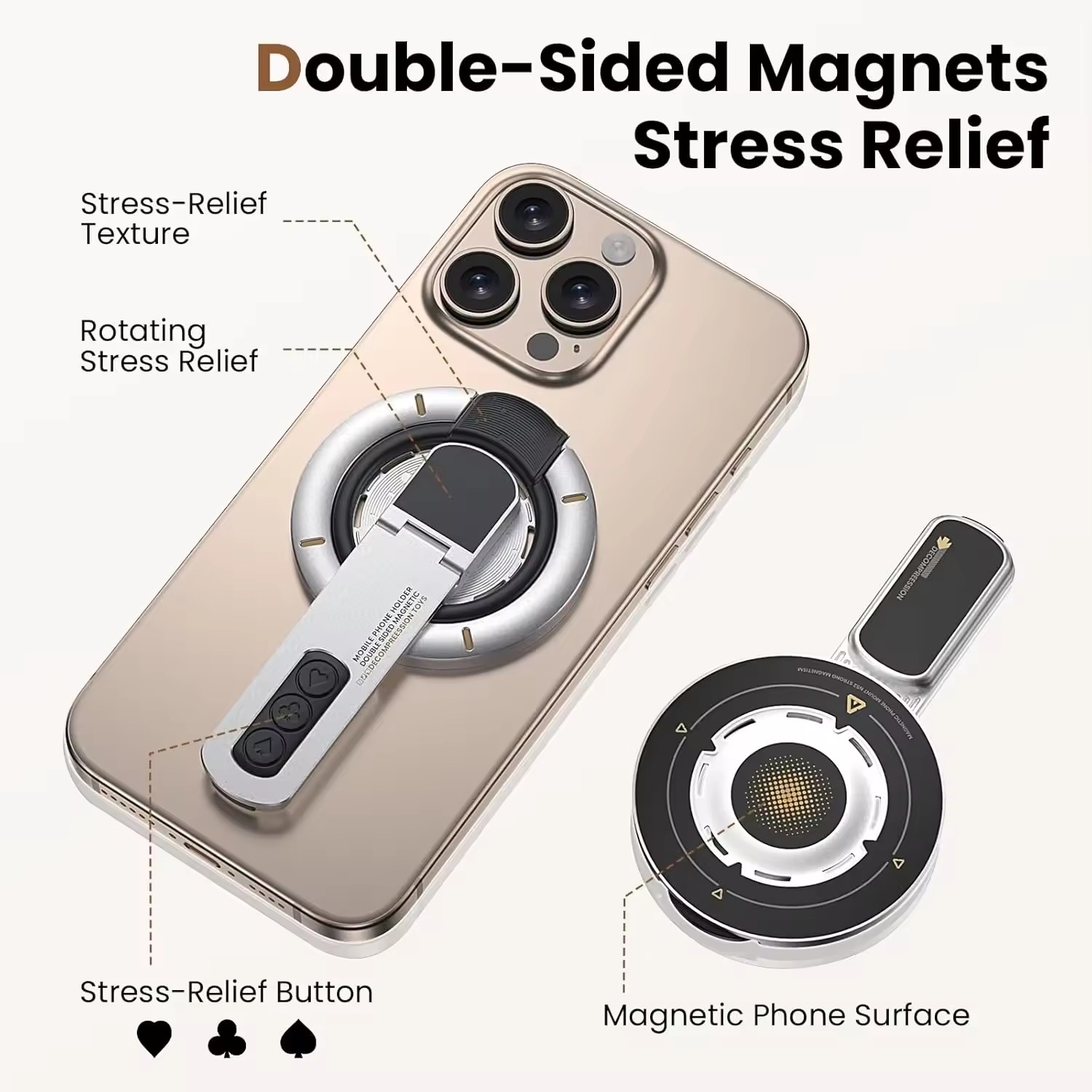 ที่วางโทรศัพท์แบบแม่เหล็กสองด้ - Phone Accessories Men บทวิจารณ์และราคา