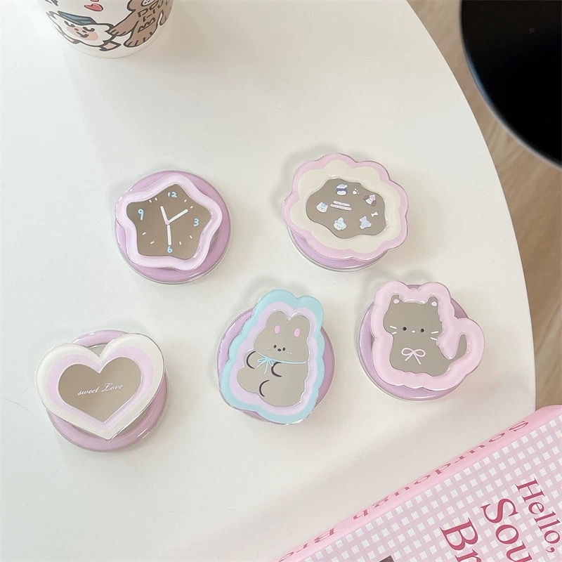 ขาตั้งโทรศัพท์การ์ตูนแบบยืดหดไ - Pop Socket Grip บทวิจารณ์และราคา
