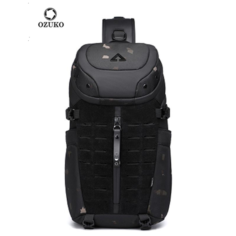 กระเป๋าคาดอก Ozuko กระเป๋าคาดล - Phone Accessories Men บทวิจารณ์และราคา