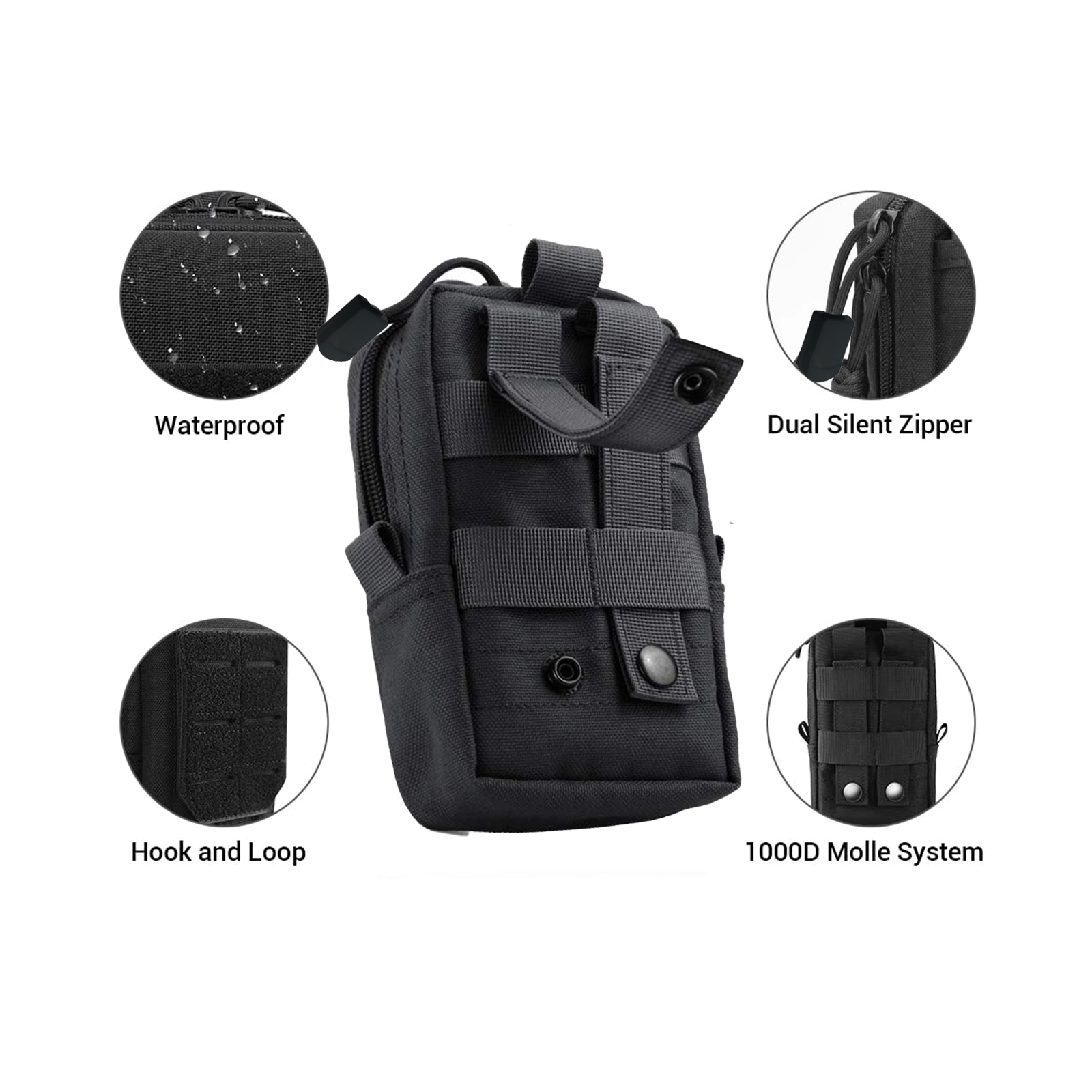 ยุทธวิธีMolleกระเป๋าเอวกระเป๋า - Phone Accessories Men บทวิจารณ์และราคา