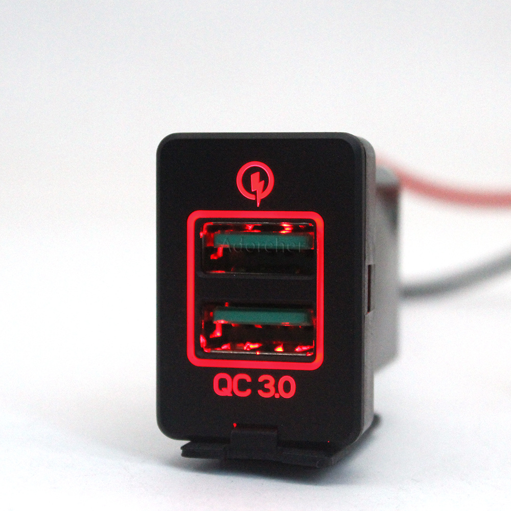 ที่ชาร์จในรถยนต์ LED สีแดง 1 ช - Phone Accessories Red บทวิจารณ์และราคา