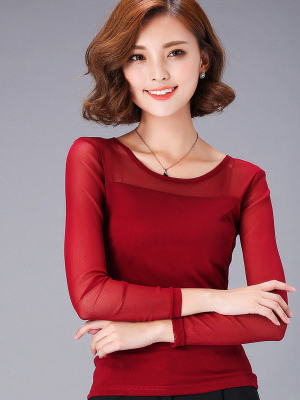 เสื้อผู้หญิงผ้าลูกไม้ยืดหยุ่น  - Phone Accessories On Top บทวิจารณ์และราคา