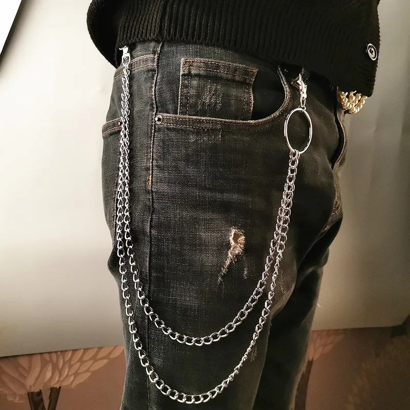 เข็มขัดโลหะแบบโซ่สไตล์พังก์ พร - Phone Accessories Men บทวิจารณ์และราคา