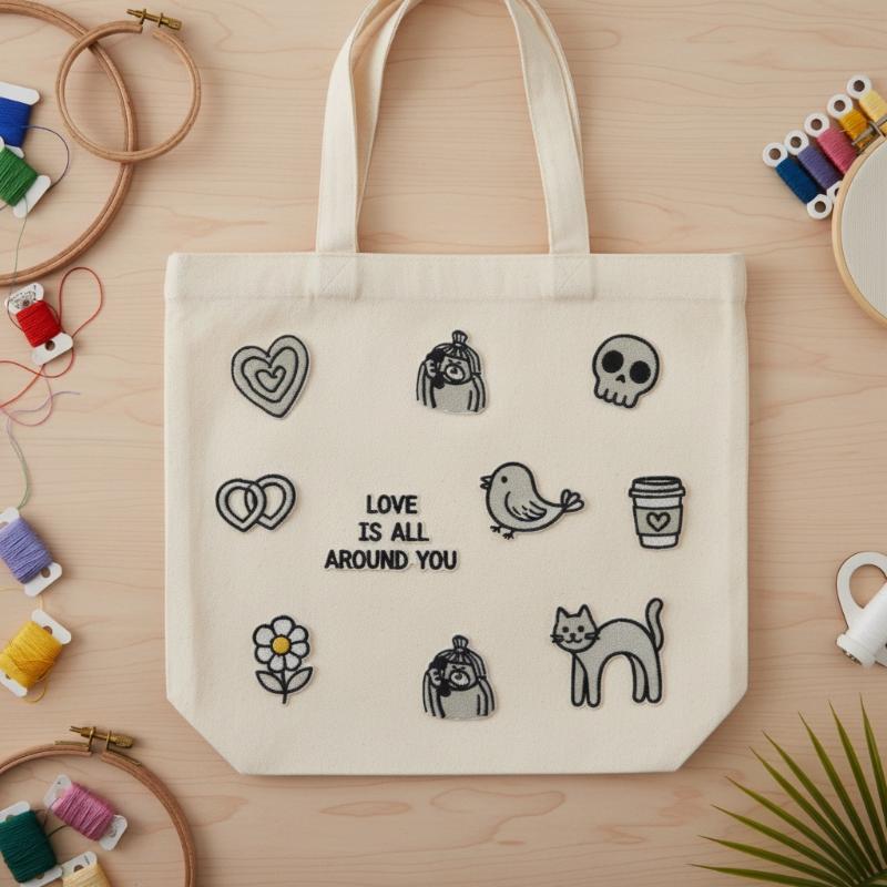 ชุดป้ายปักลายหัวใจ แมว กะโหลก  - Phone Accessories Diy บทวิจารณ์และราคา