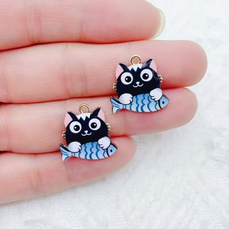 จี้โลหะผสมลายการ์ตูนแมวน่ารักก - Phone Accessories Diy บทวิจารณ์และราคา
