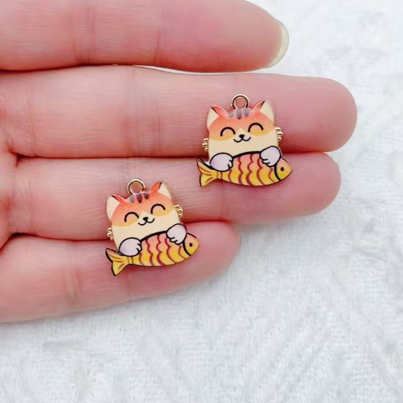 จี้โลหะผสมลายการ์ตูนแมวน่ารักก - Phone Accessories Diy บทวิจารณ์และราคา