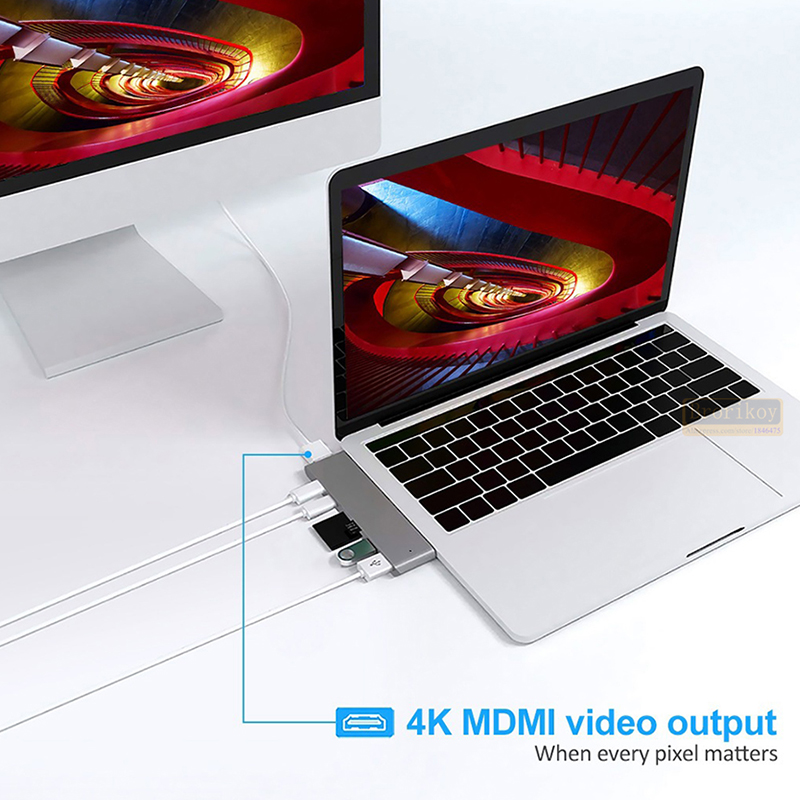 ฮับ USB-C รุ่น USB-C Duo 7-in- - Micro Sd Card บทวิจารณ์และราคา