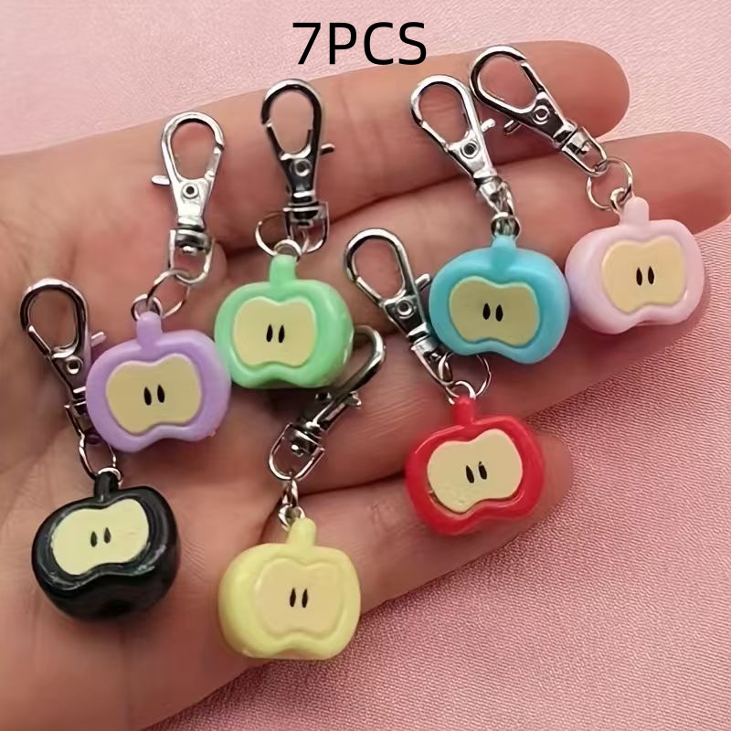 พวงกุญแจเรซินรูปแอปเปิ้ล 7 ชิ้ - Phone Accessories Usa บทวิจารณ์และราคา