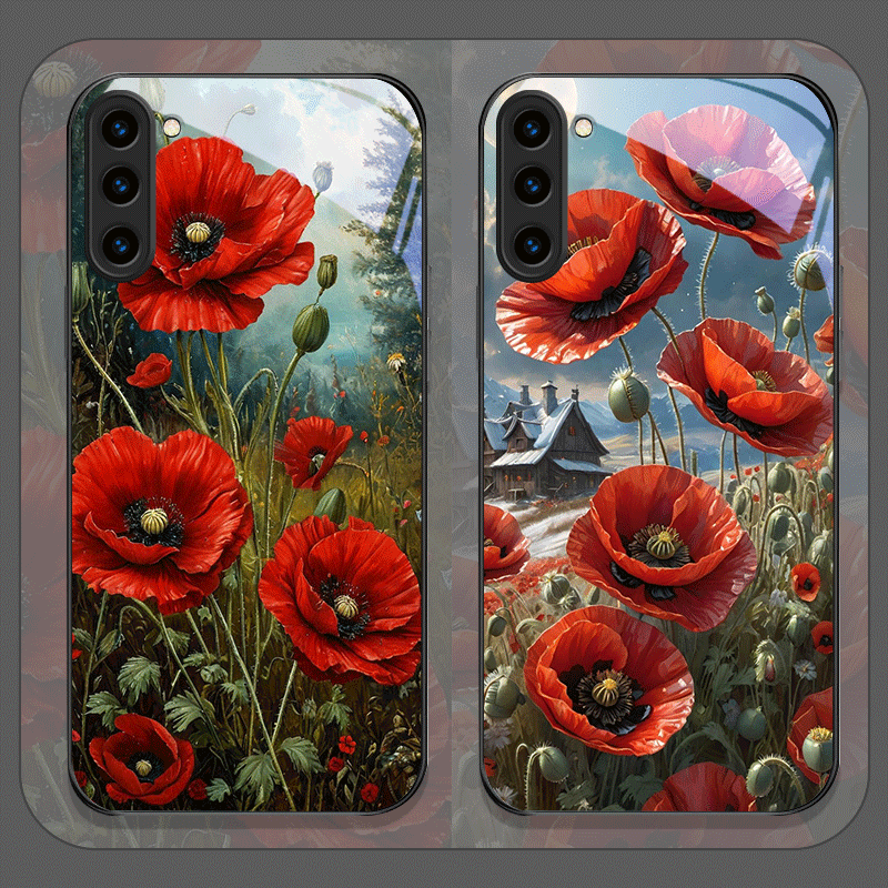 เคสโทรศัพท์มือถือลายดอกป๊อปปี้ - Phone Accessories Red บทวิจารณ์และราคา