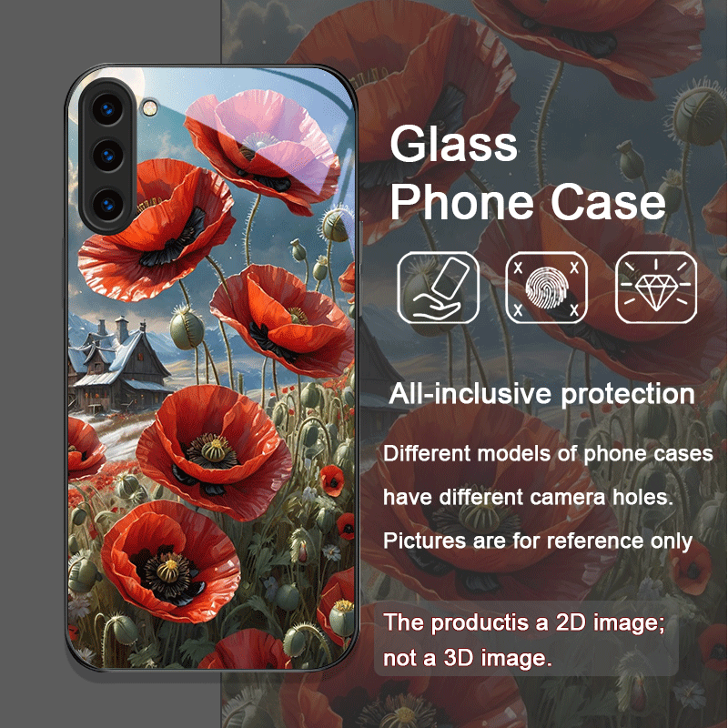 เคสโทรศัพท์มือถือลายดอกป๊อปปี้ - Phone Accessories Red บทวิจารณ์และราคา