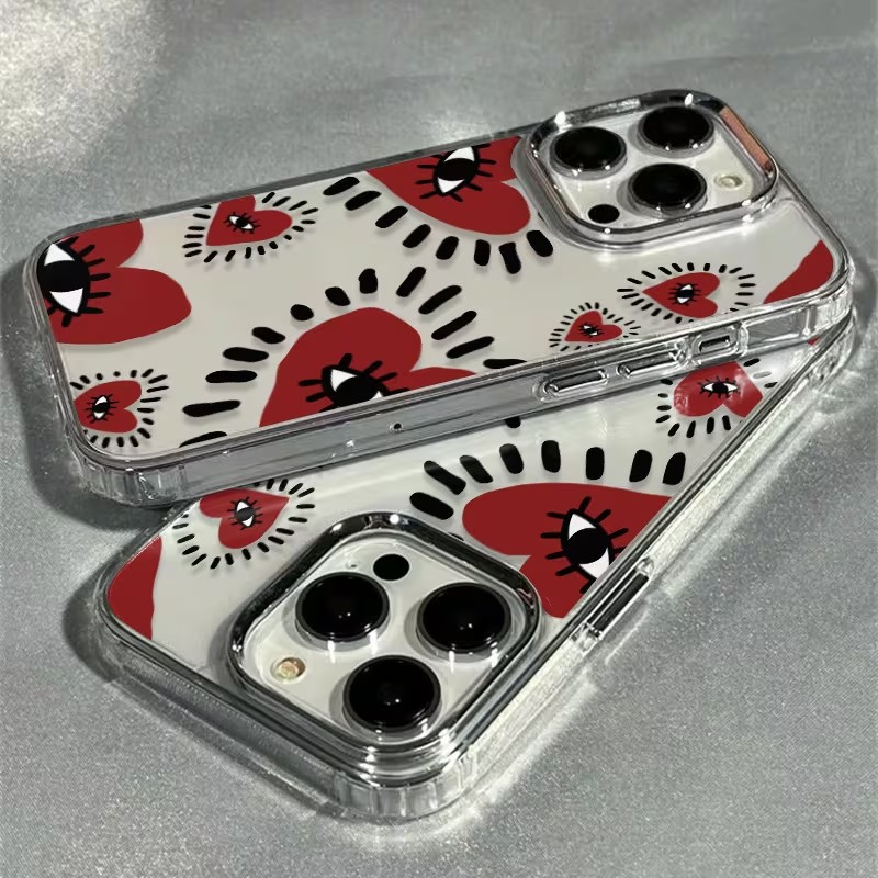 เคสโทรศัพท์แบบนิ่มลายหัวใจสีแด - Phone Accessories Red บทวิจารณ์และราคา